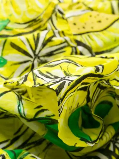 Shop Diane Von Furstenberg Clarissa Voile Beach Wrap Skirt In Yellow