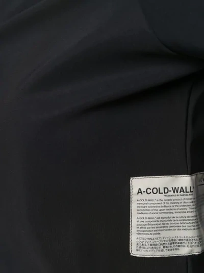 Shop A-cold-wall* Half Zip Crop Top In Black