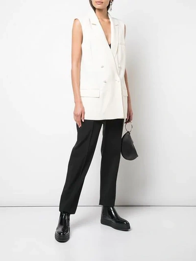 Shop Haider Ackermann Oversized Blazer Jacket - White