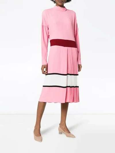 Shop Marni Colour Block Dress - Pink