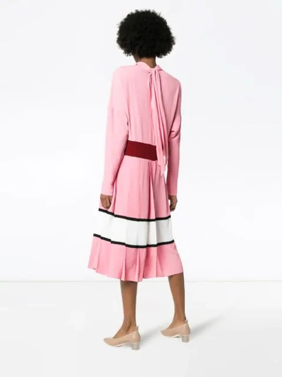 Shop Marni Colour Block Dress - Pink