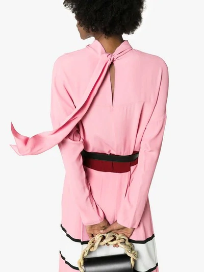 Shop Marni Colour Block Dress - Pink