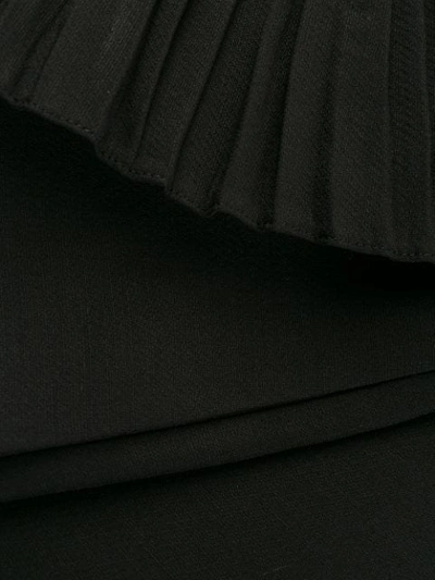 Shop Valentino Ruffle Trim Mini Skort In Black