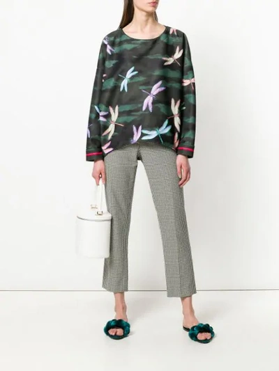Shop F.r.s For Restless Sleepers Dragonfly Print Blouse In 247