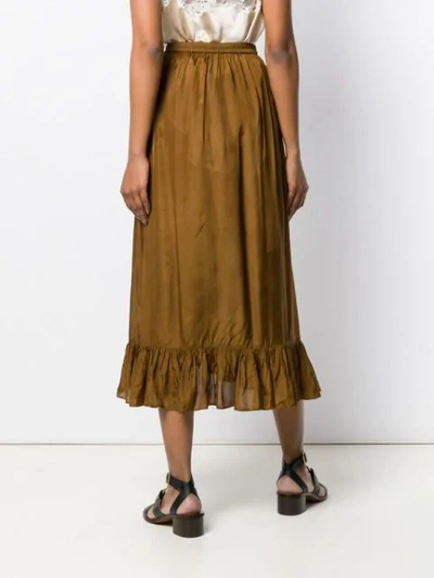 Shop Mes Demoiselles Habibi Skirt In Brown