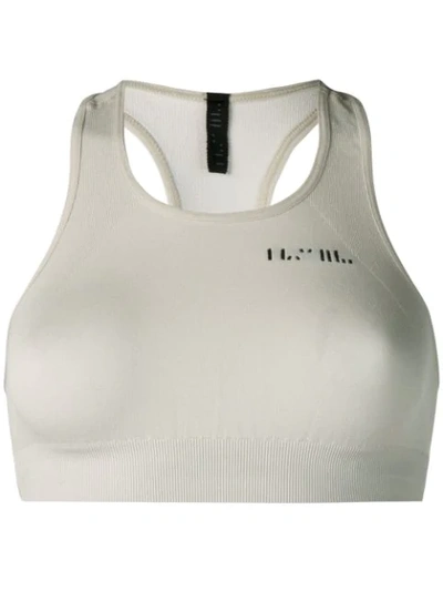 Shop Ben Taverniti Unravel Project Knitted Bra Top In 0200 Egret No Color