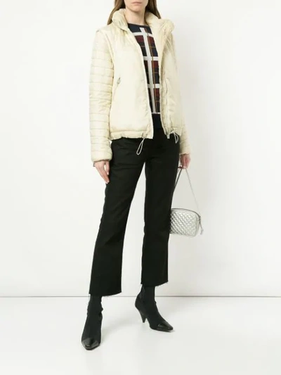 Pre-owned Chanel Vintage  Removable Sleeve Jacket - 白色 In White