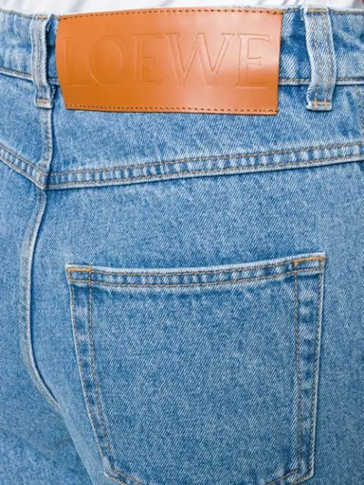 Loewe Cropped Straight Jeans In Blue
