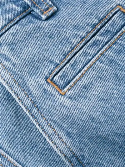 Loewe Cropped Straight Jeans In Blue