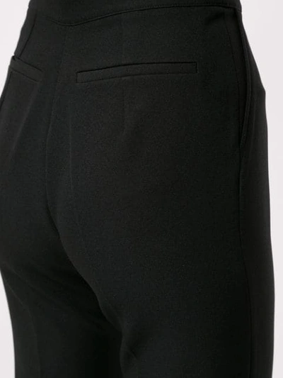 Shop Safiyaa London Flared Trousers In Black