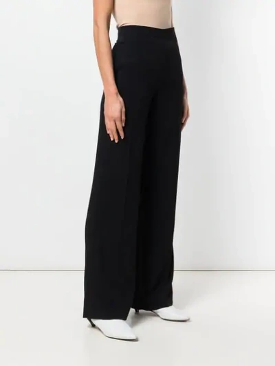 Shop Neil Barrett Tailored Flare Trousers In Black