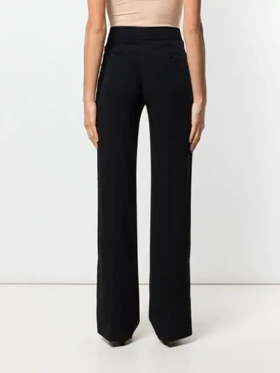 Shop Neil Barrett Tailored Flare Trousers In Black