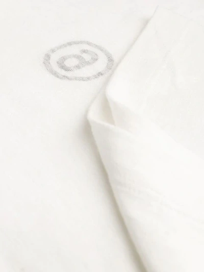 Shop Mm6 Maison Margiela Inside Out Logo T-shirt - White