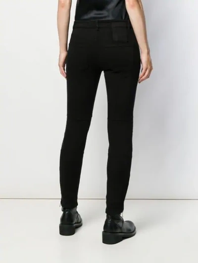 Shop N°21 Ribbed Cropped Jeans In Black