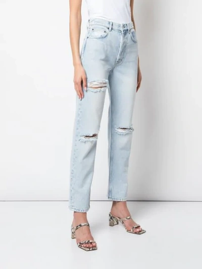 Shop Reformation Cynthia Relaxed Jeans In Blue