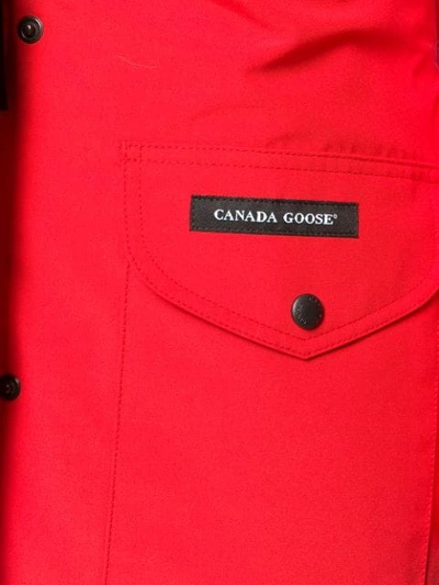 Shop Canada Goose Trillium Fusion In 11 Red Rouge