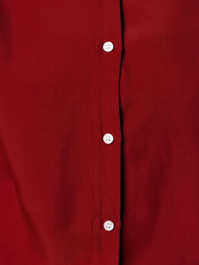 Shop The Gigi Ruffled Collar Blouse - Red