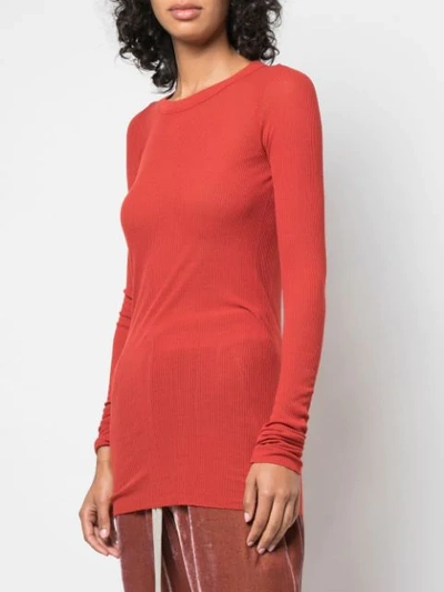 Shop Rick Owens Langes Stricktop - Rot In Red