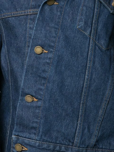Shop Monse Asymmetric Denim Jacket In Blue