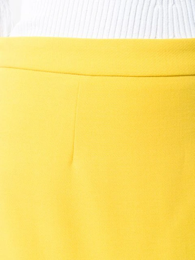 Shop Blumarine Fitted Pencil Skirt In Yellow
