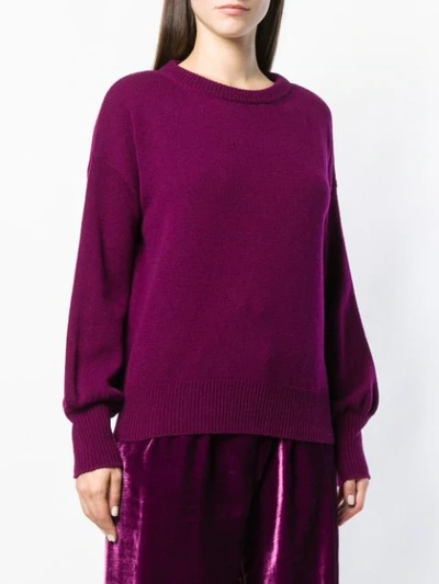 Shop Roberto Collina Oversized Sweater - Purple