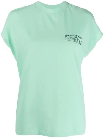 Shop Essentiel Antwerp Neon Moon T-shirt In Green