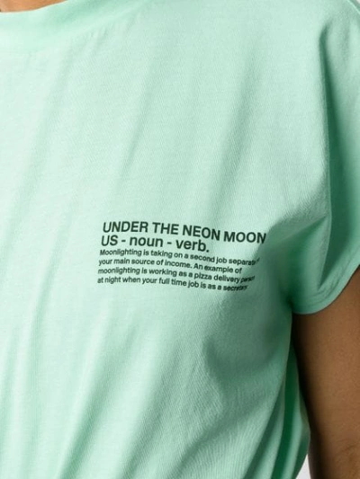 Shop Essentiel Antwerp Neon Moon T-shirt In Green
