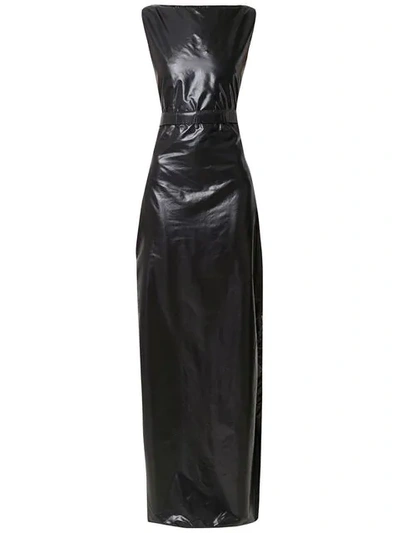 Shop Amir Slama Long Panelled Dress In Black