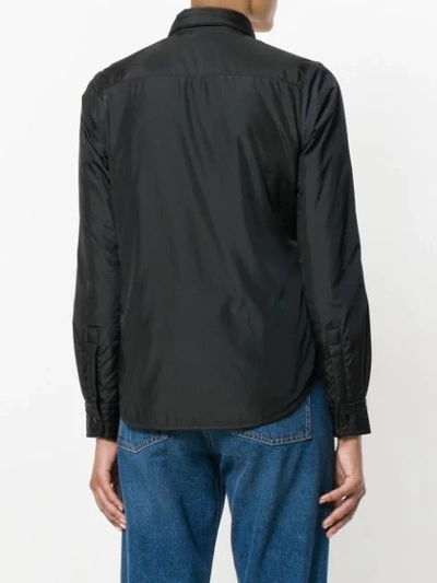 Shop Aspesi Basic Shirt Jacket In Black