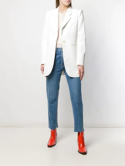 Isabel Marant Classic Fitted Blazer In White