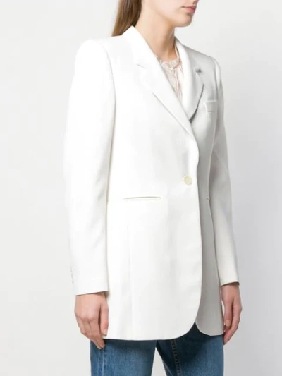 Isabel Marant Classic Fitted Blazer In White