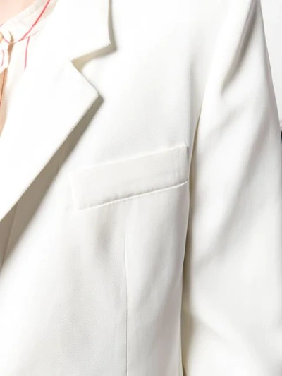 Isabel Marant Classic Fitted Blazer In White