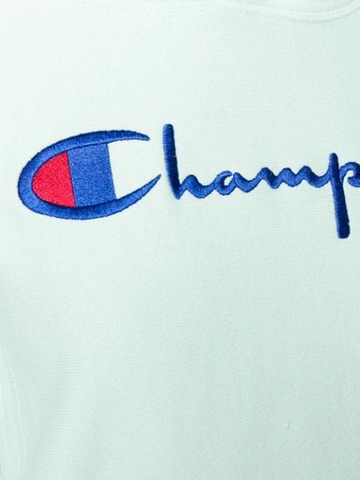 Shop Champion Kapuzenpullover Mit Logo-stickerei In Green