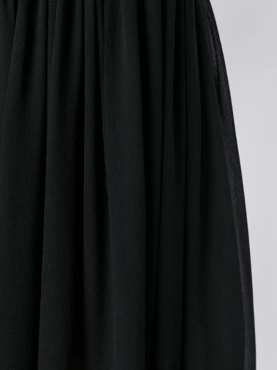 Shop Stella Mccartney Asymmetric Pleated Skirt In 1000 Black