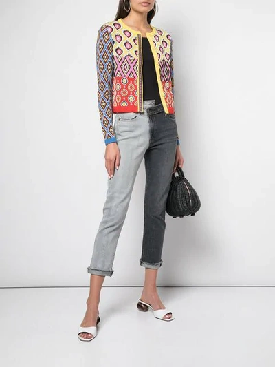 Shop Alice And Olivia Ruthy Cardigan In Multi