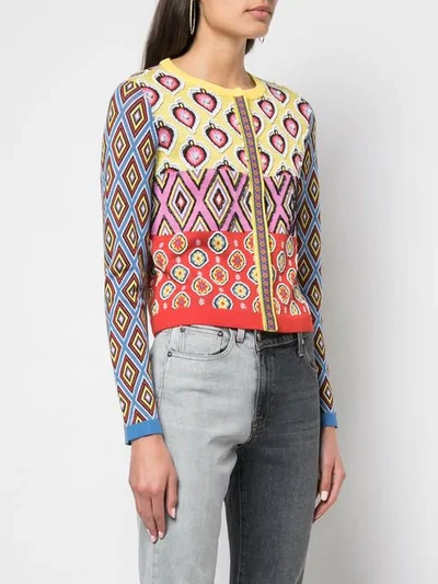 Shop Alice And Olivia Ruthy Cardigan In Multi