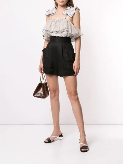 Shop Aje Karoline Shorts In Black