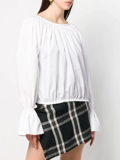 Shop Vivienne Westwood Long-sleeve Fitted Blouse In White