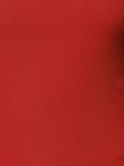 Shop Rick Owens Ribbed Vest In Red