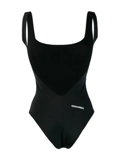 Shop Dsquared2 Icon Swim Suit In Black