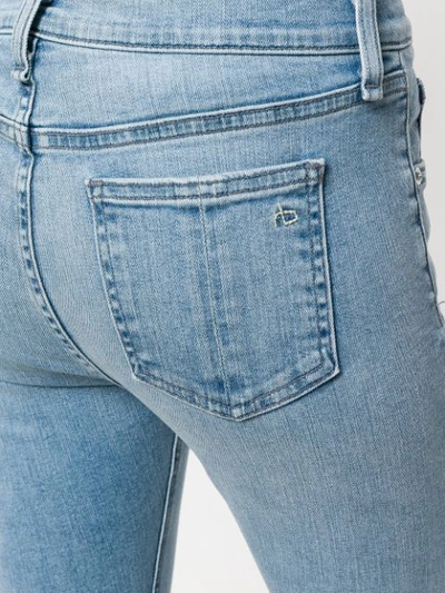 Shop Rag & Bone Lena Raw Hem Skinny Jeans In Blue