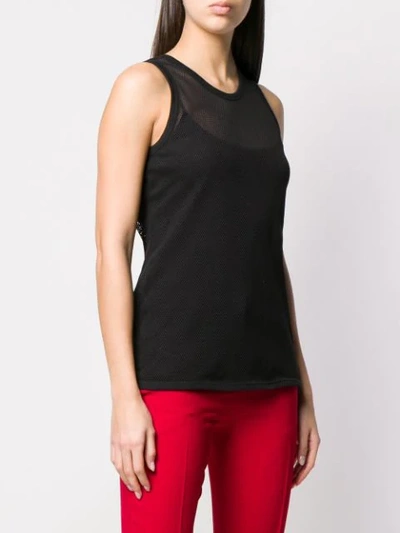 Shop N°21 Mesh Tank Top In Black