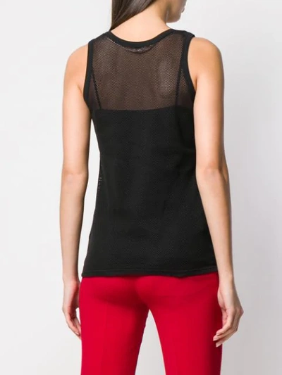 Shop N°21 Mesh Tank Top In Black