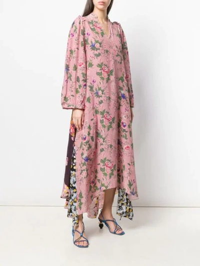 Shop Anjuna Floral Patterned Dress In Pink