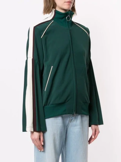 Shop Facetasm Flared Sleeves Jacket In Green