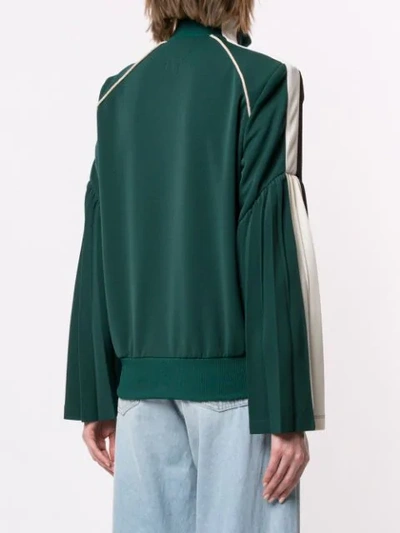 Shop Facetasm Flared Sleeves Jacket In Green