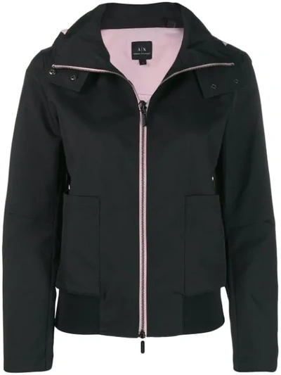 Shop Armani Exchange Structured Sports Jacket - Black