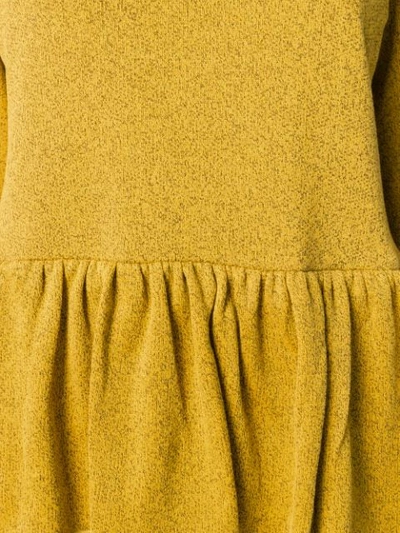 Shop Peter Jensen Peplum Style Dress In Yellow