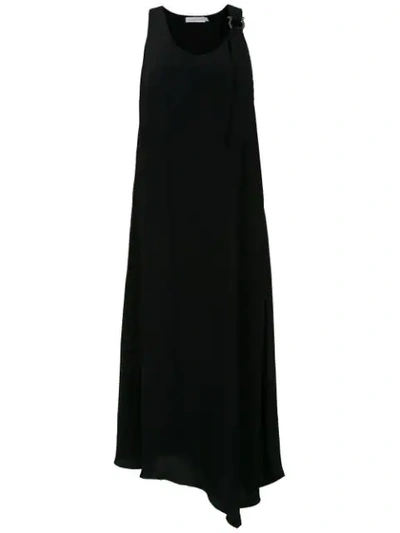 Shop Mara Mac Midi Dress With Shoulder Detail - Black