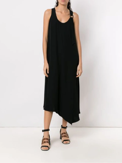 Shop Mara Mac Midi Dress With Shoulder Detail - Black
